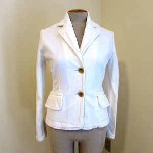 Banana Republic White fitted jacket Size 4 NWOT